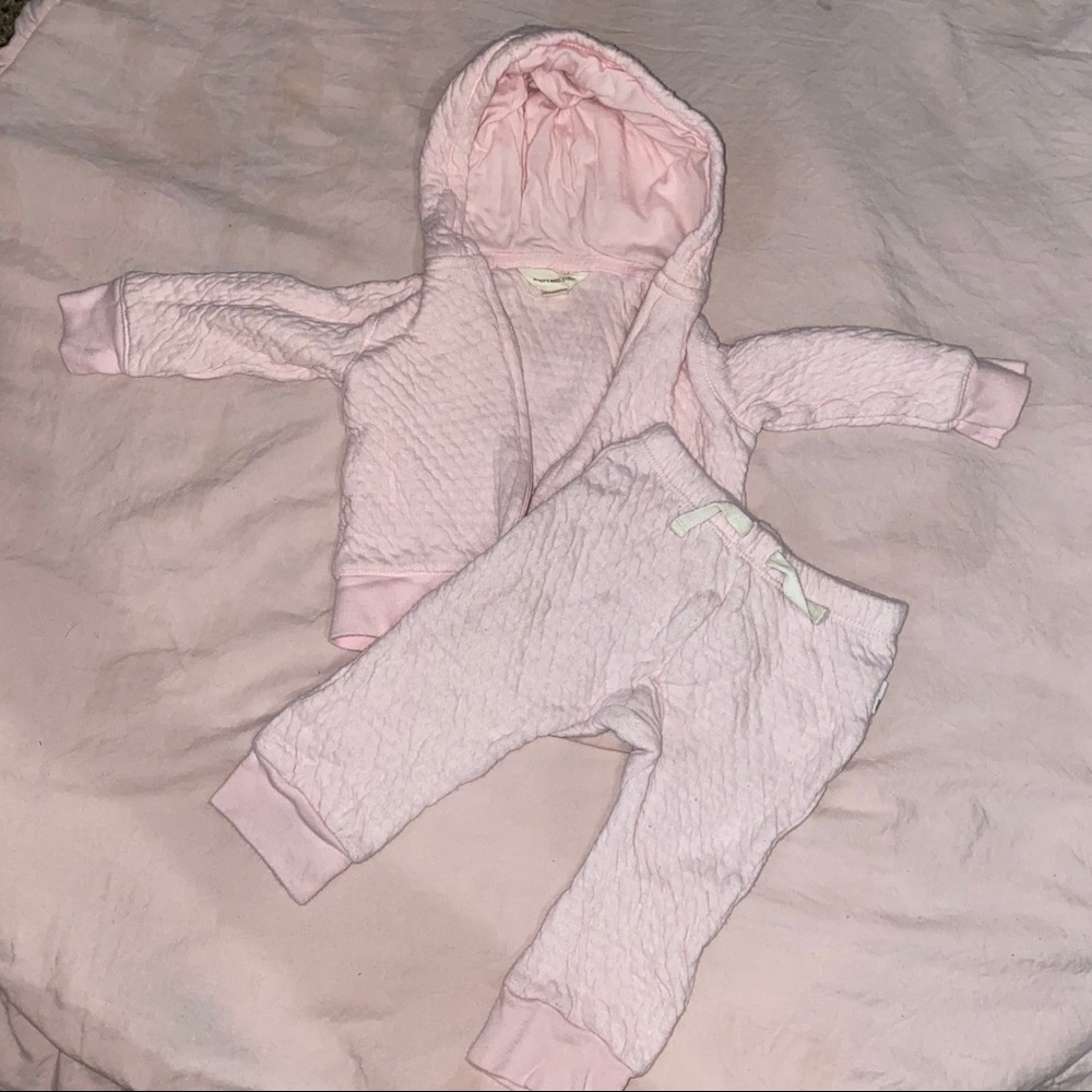 Burts Bee Baby sweatsuit.